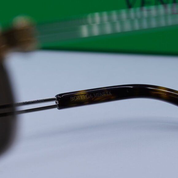 Bottega Veneta BV1380S 001 Square Sunglasses - Silver/Brown - Picture 8 of 11